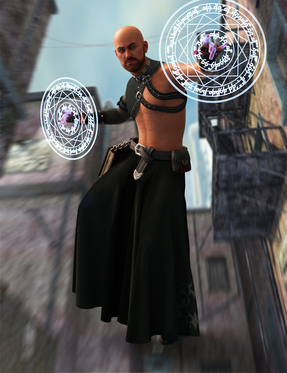 Demon King Fighter Poses and Props for Genesis 8 and 8.1 Male 34 demonkingfighterposesforgenesis8and81male00maindaz3d 1792393381