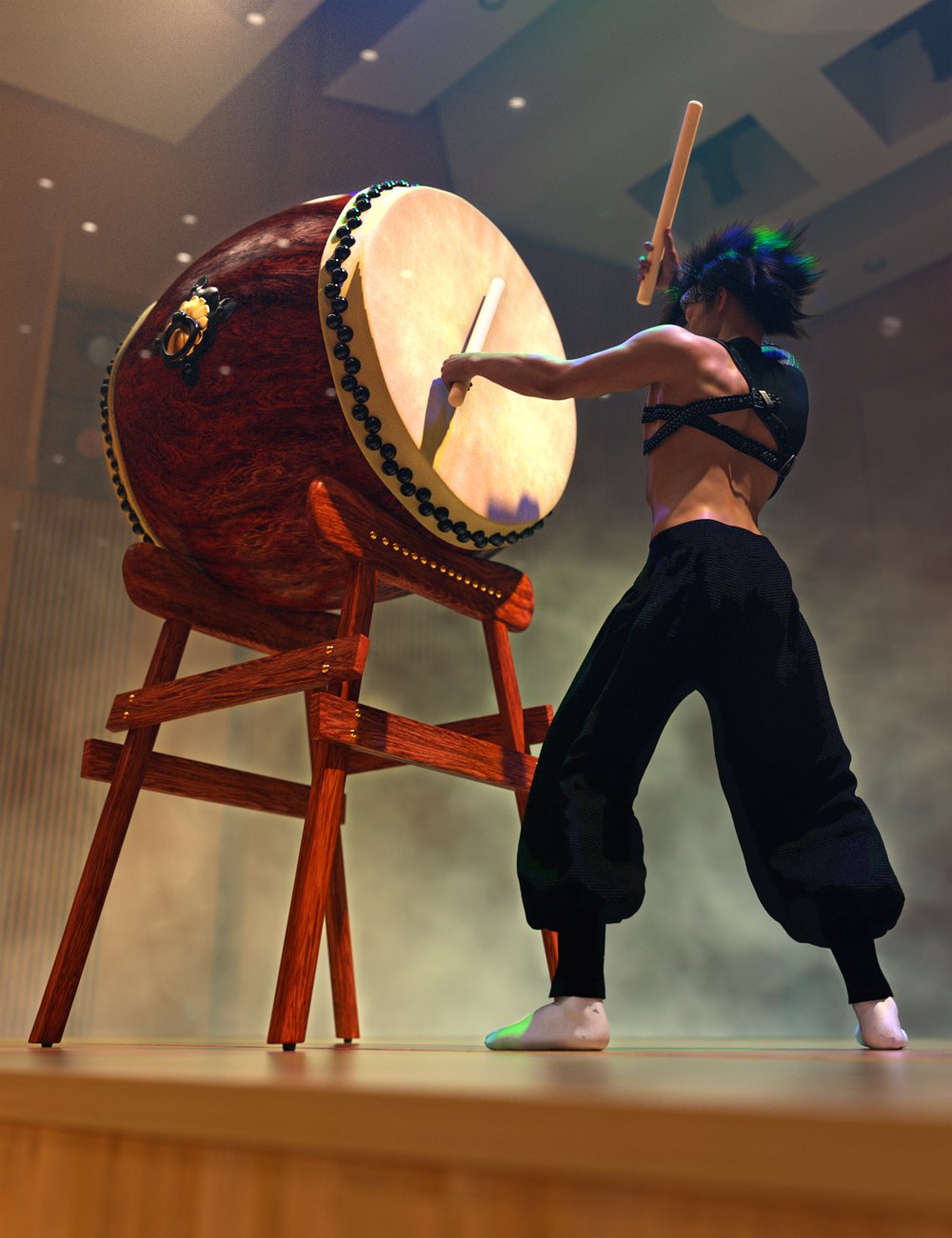 SBibb Taiko Props and Poses for Genesis 8 and 8.1 2 sbibbtaikopropsandposesforgenesis8and8100maindaz3d 1792392420