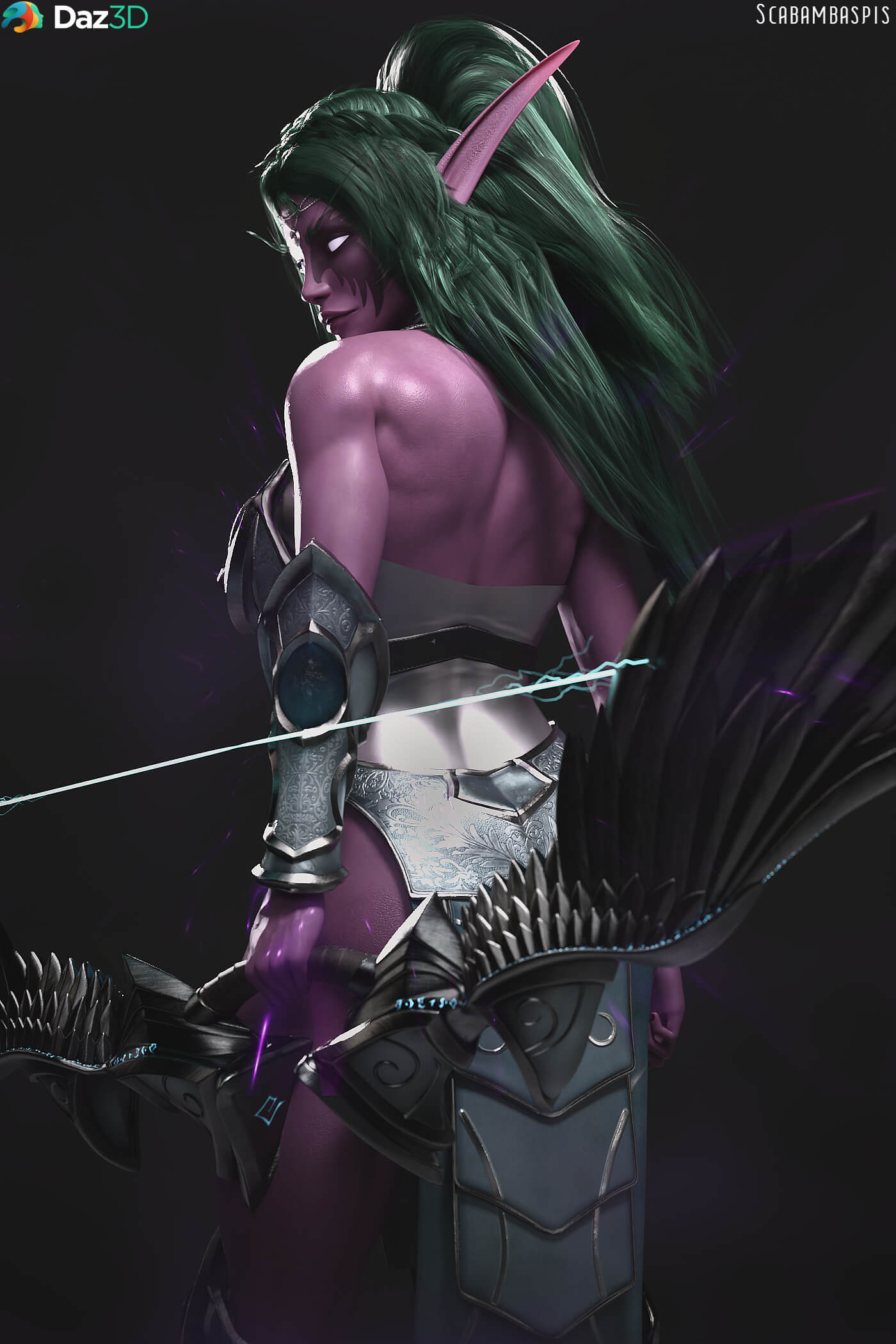 night elf sentinel for genesis 8 and 8 1 female 01 1792606245