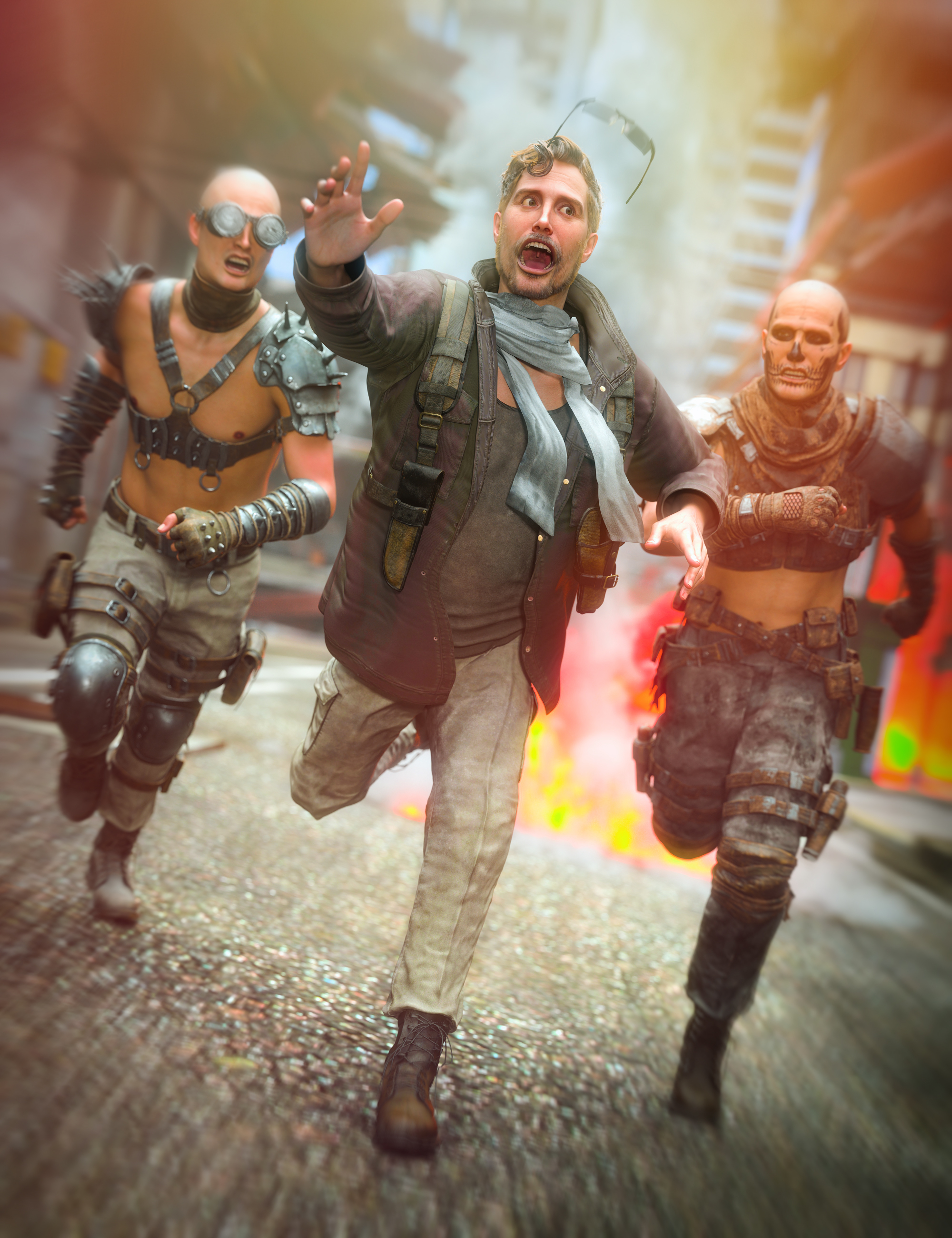 Wasteland Outfit Bundle for Genesis 9 88 Angus9WastelandBundleMAIN 1792651575