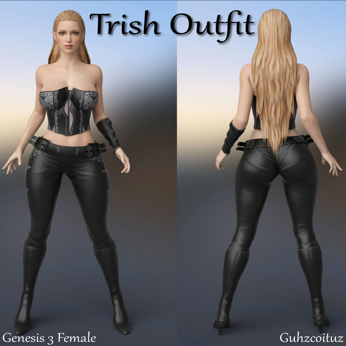 Trish Outfit for Genesis 3 Female 2 Trish Outfit for Genesis 3 Female Renderopedia 1792684128