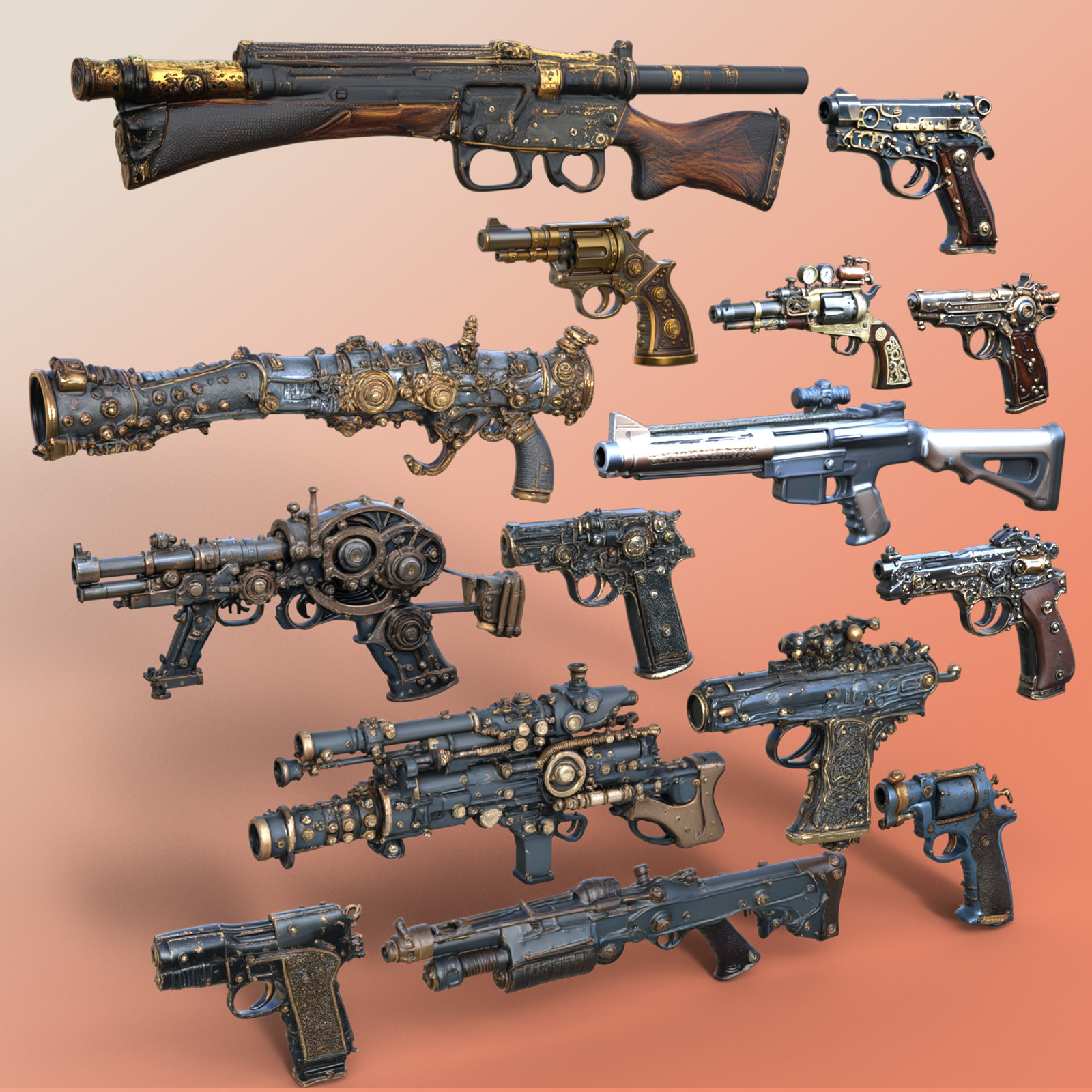 Steampunk Guns [Request]