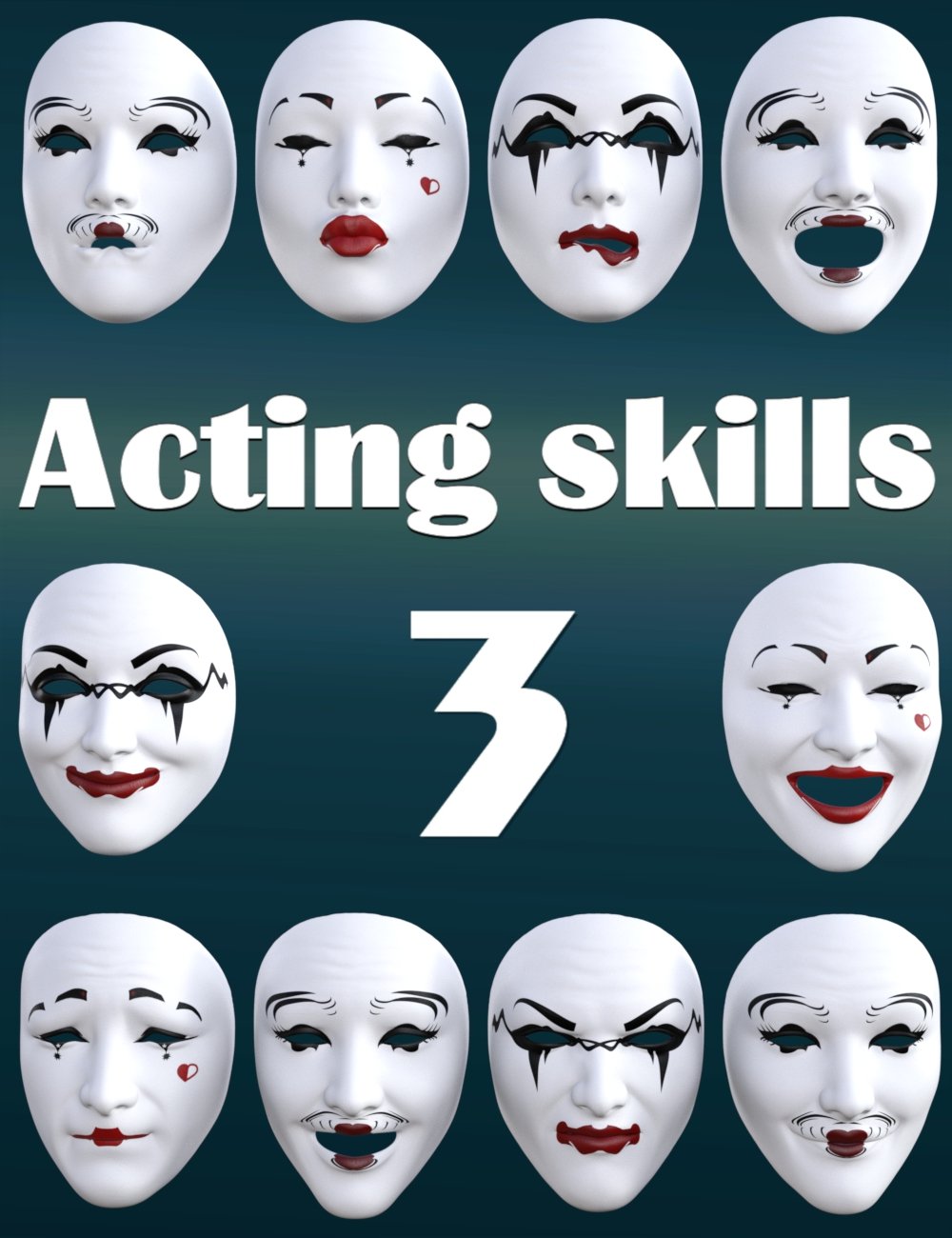 Acting Skills 3 for Genesis 8 and 8.1 Females 4 actingskills3forgenesis8and81females00maindaz3d 1793109974