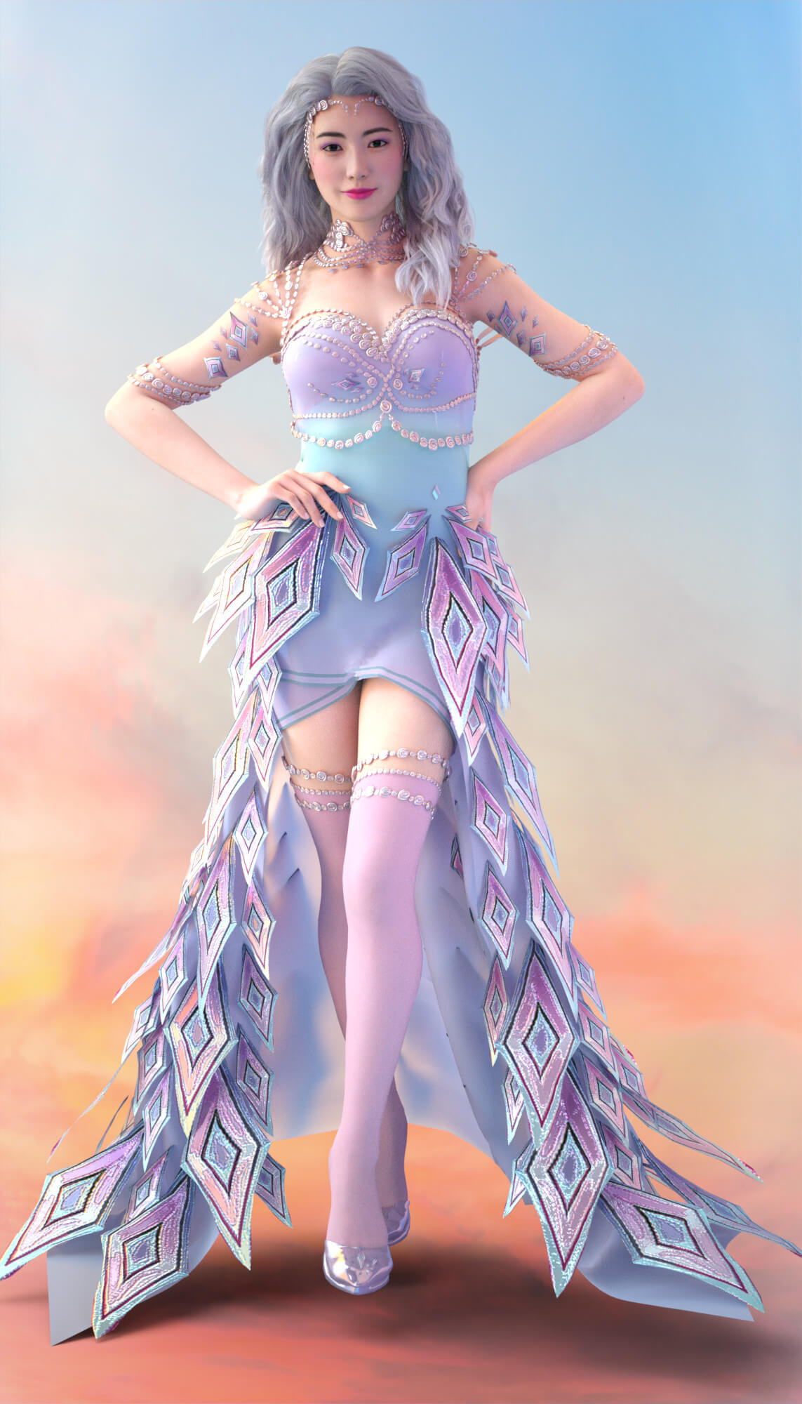 Diamond Crystal Outfit For G8F [Request]